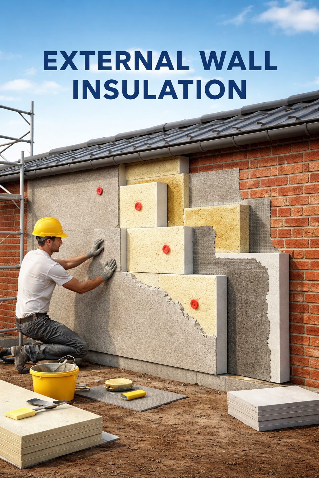 external wall insulation process step by step